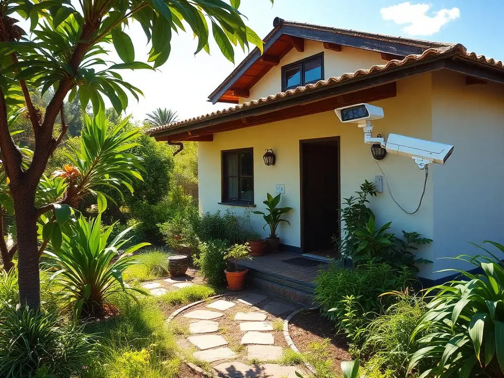 Câmera solar em Casas
